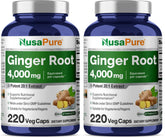 NusaPure Ginger Capsules bottle for convenient daily supplementation.