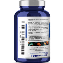 Close-up of NusaPure hesperidin capsules showing veggie shells.