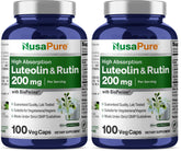 NusaPure Luteolin Complex bottle cap close-up for quick daily use.