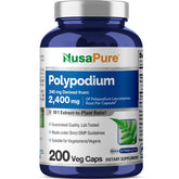 NusaPure Polypodium Leucotomos bottle showing 10:1 extract for daily use