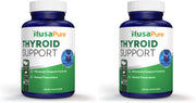 NusaPure Thyroid Support bottle front for daily wellness and easy dosing