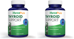NusaPure Thyroid Support bottle front for daily wellness and easy dosing