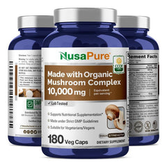NusaPure USDA organic certification icon emphasizing quality ingredients.