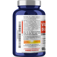 NusaPure label detail highlighting vegan, non-GMO formulation.