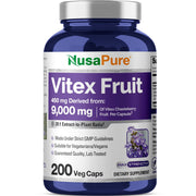 NusaPure Vitex bottle with 20:1 extract for daily support