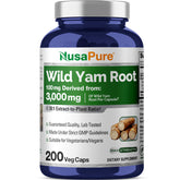 NusaPure Wild Yam 30:1 extract capsules for daily wellness.