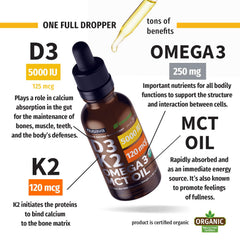 NUSAVA omega-3 chia oil blend shown with drops for a complete wellness boost.