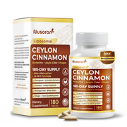 NUSORAN Ultra Ceylon Cinnamon bottle supports daily digestion and energy.