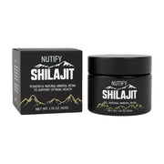 NUTIFY Himalayan Shilajit resin bottle close-up highlighting purity for daily vitality.