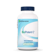 Nutra BioGenesis BioPotent C bottle on shelf, daily vitamin C support