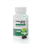 Nutra Nutrition Ginkgo Biloba 80 mg bottle for cognitive support and daily focus.