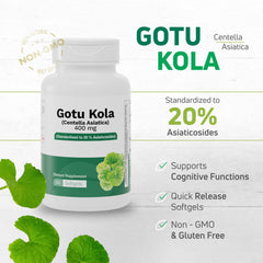 Nutra Nutrition Gotu Kola softgels for convenient daily dosing.