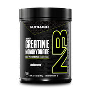 NutraBio creatine monohydrate bottle for workouts and strength
