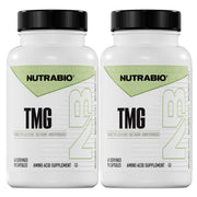 NutraBio TMG bottle front, ideal for daily methylation support.