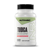 NutraBio Tudca liver detox bottle closeup for daily liver support