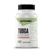 NutraBio Tudca liver detox bottle closeup for daily liver support