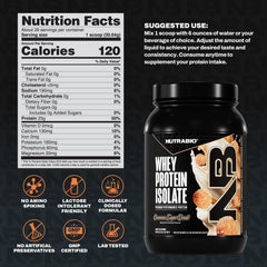 NutraBio shaker with Cinnamon Sugar Donut powder enables quick, convenient post-workout shakes.
