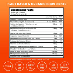 NutraChamps Calcium capsules close-up, vegan capsules for joint support