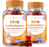 NutraChamps Kids Vitamins bottle with 120 gummies for growth support.