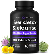 NutraChamps Liver Cleanse bottle front supports daily detox