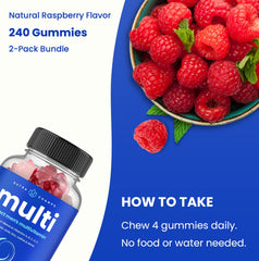 Gummies ready to chew for easy daily intake