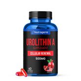 Nutragenis Urolithin A softgel bottle with 60 capsules for daily support.