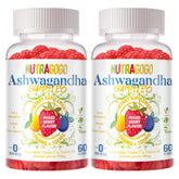 NUTRAGOGO Ashwagandha Gummies Berry bottle shown for daily wellness on the go.