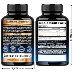 NUTRAHARMONY ALA 600mg bottle with Benfotiamine and B vitamins on label.