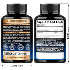 NUTRAHARMONY Alpha Lipoic Acid 600mg capsules ready for everyday use.