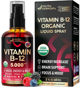 NUTRAHARMONY B12 sublingual spray bottle ready for daily energy support