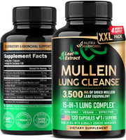 NUTRAHARMONY Mullein Leaf Extract bottle promoting lung support and detox