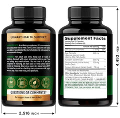NutraHarmony Saw Palmetto capsules close-up showing extra-strength formula