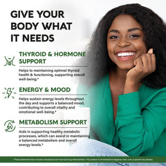 NUTRAHARMONY adaptogen blend image emphasizes nature-based support for focus and balance.