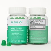 NutraJOY Chlorophyll Gummies bottle promotes daily freshness for women and men.