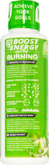 NutraKey L-Carnitine glass with green apple ice implies refreshing pre-workout boost