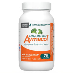 Nutramax Avmacol extra-strength bottle front for daily sulforaphane support.
