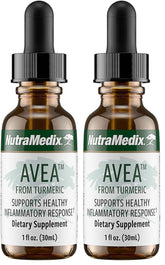 NutraMedix Avea turmeric extract bottle for easy daily stress support.