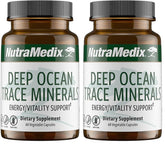 NutraMedix Deep Ocean Trace Minerals bottle shown for electrolyte support and daily energy potential