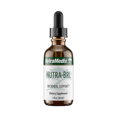 NutraMedix Nutra BRL bottle front showing herbal blend for daily immune and gut support.