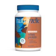 Nutranelle Chocolate Whey Protein bottle ready for post-workout recovery