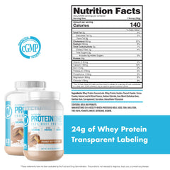 NutraOne ProteinOne nutrition panel highlights clean ingredients.