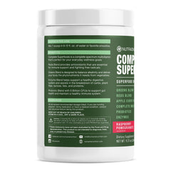 NutraOne Raspberry Pomegranate powder in glass highlights refreshing flavor and antioxidants