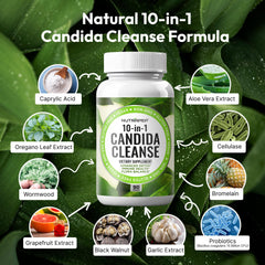 NutraPep Candida Cleanse capsules for daily digestive comfort