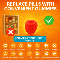 NutraPerfecto SugarFree Recovery Gummies berry flavor ready to fuel endurance.