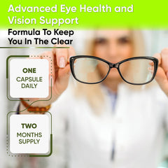 NutraPro Vision Support label detail highlights zinc and vitamin A for sharp vision