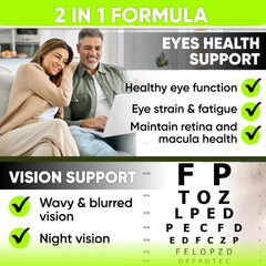 NutraPro Vision Support pills close-up emphasizing AREDS 2 eye vitamins