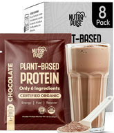 NutraPulse Try All 8 chocolate sample pack label view for quick flavor testing