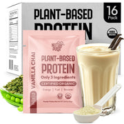 NutraPulse Vanilla Chai sample pack front view for convenient on the go protein
