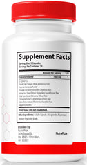 NutraRize GlucoRegen capsules closeup highlights natural ingredients for energy.