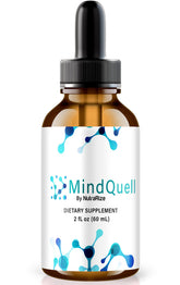 NutraRize MindQuell drops bottle front for focused daily support.